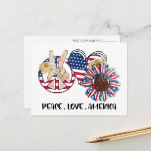 Patriottische ansichtkaart van de VS Briefkaart