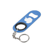 Patriottische Antarctica Sleutelhanger flesopening Mini Flessenopener (Achterkant Gekanteld)