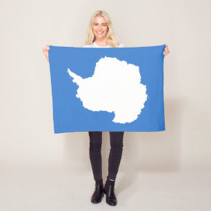 Patriottische Antarctica-vlag Fleece Deken