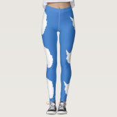 Patriottische Antarctica-vlag Leggings (Voorkant)