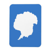 Patriottische Antarctica-vlag Magneet (Verticaal)