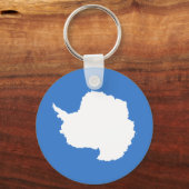 Patriottische Antarctica-vlag Sleutelhanger (Voorkant)