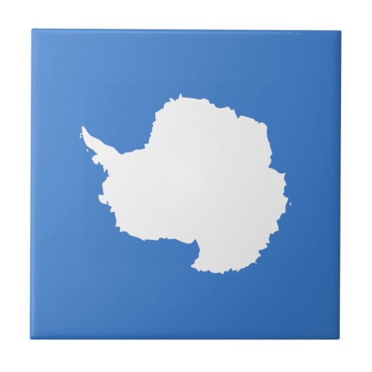 Patriottische Antarctica-vlag Tegeltje (Voorkant)