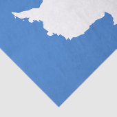 Patriottische Antarctica-vlag Tissuepapier (Detail)