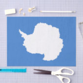 Patriottische Antarctica-vlag Tissuepapier (Craft)