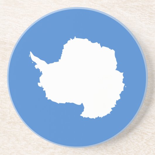 Patriottische Antarctica-vlag Zandsteen Onderzetter (Voorkant)
