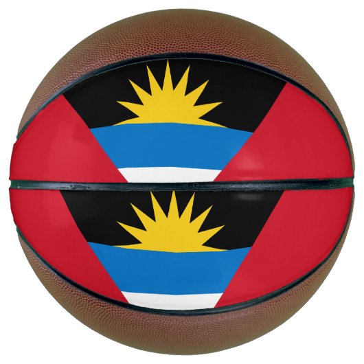 Patriottische antigua en Barbuda-vlag Basketbal (Voorkant)