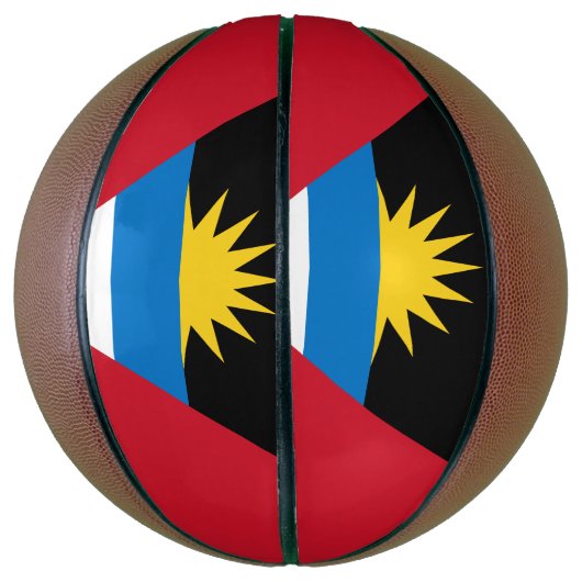 Patriottische antigua en Barbuda-vlag Basketbal (Verticaal)