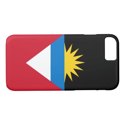 Patriottische antigua en Barbuda-vlag Case-Mate iPhone Case (Achterkant (Horizontaal))