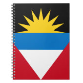 Patriottische antigua en Barbuda-vlag Notitieboek (Voorkant)
