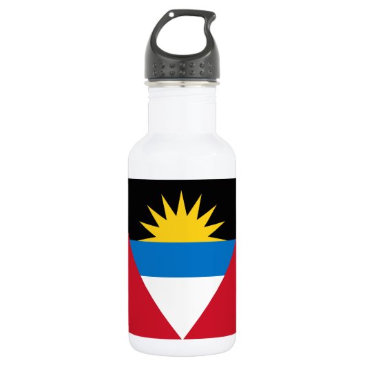 Patriottische antigua en Barbuda-vlag Waterfles (Voorkant)