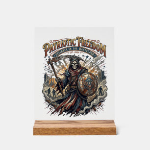 Patriottische Apocalyptische Vrijheid Oogster Zomb Acryl Bord