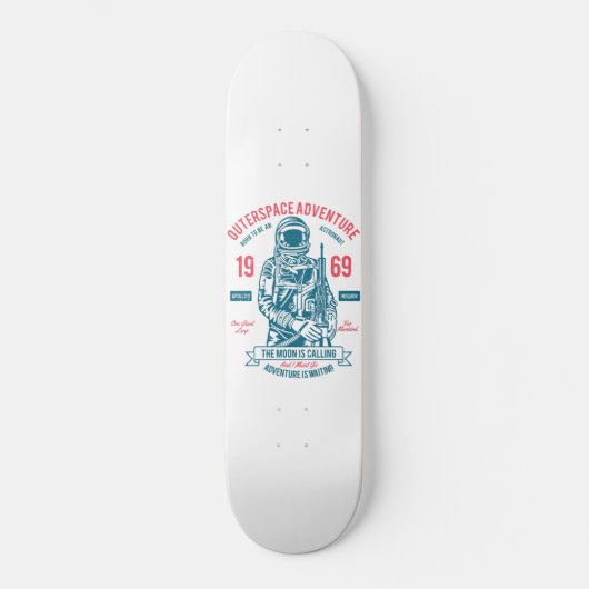 Patriottische Apollo 11 Mission Skateboard (Voorkant)