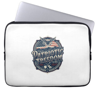 Patriottische Appalachische Erfgoed Vector Grafisc Laptop Sleeve