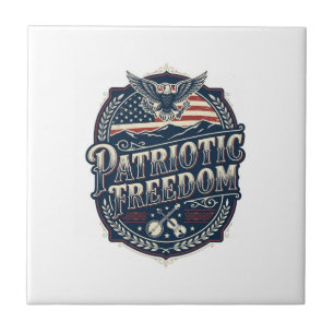 Patriottische Appalachische Erfgoed Vector Grafisc Tegeltje