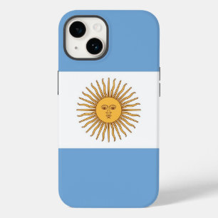 Patriottische Apple Hoesje-Mate, Argentijnse vlag  Case-Mate iPhone 14 Hoesje