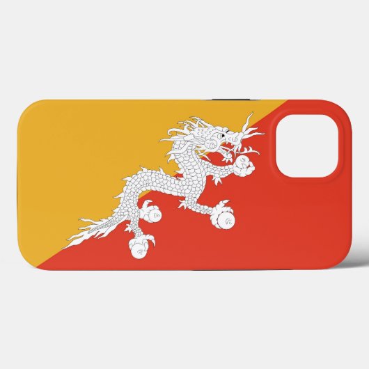 Patriottische Apple Hoesje-Mate, Bhutan Flag Case-Mate iPhone Case (Achterkant (horizontaal))