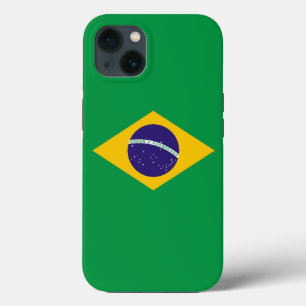 Patriottische Apple-Hoesje-Mate, Braziliaanse vlag iPhone 13 Hoesje