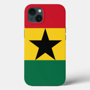 Patriottische Apple Hoesje-Mate, Ghanese vlag iPhone 13 Hoesje
