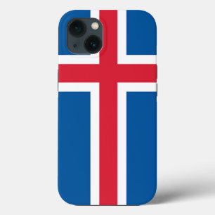 Patriottische Apple Hoesje-Mate, IJslandse vlag iPhone 13 Hoesje