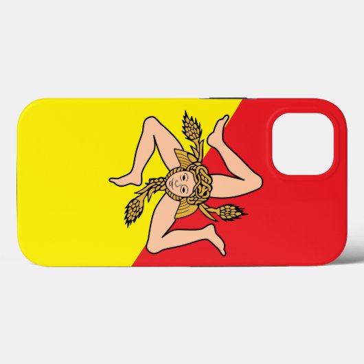 Patriottische Apple Hoesje-Mate, Sicilië Case-Mate iPhone Case (Achterkant (horizontaal))