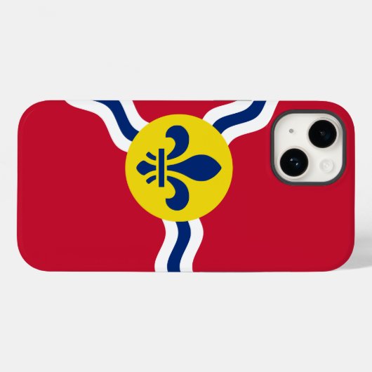 Patriottische Apple Hoesje-Mate, St. Louis Case-Mate iPhone Case (Achterkant (horizontaal))