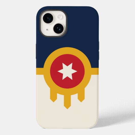 Patriottische Apple Hoesje-Mate, Tulsa Flag Case-Mate iPhone Case (Achterkant)