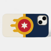 Patriottische Apple Hoesje-Mate, Tulsa Flag Case-Mate iPhone Case (Achterkant (horizontaal))