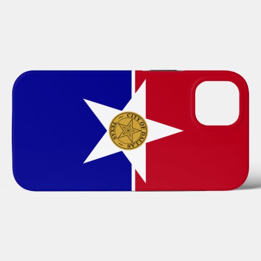 Patriottische Apple Hoesje-Mate, vlag Dallas Case-Mate iPhone Case (Achterkant (horizontaal))