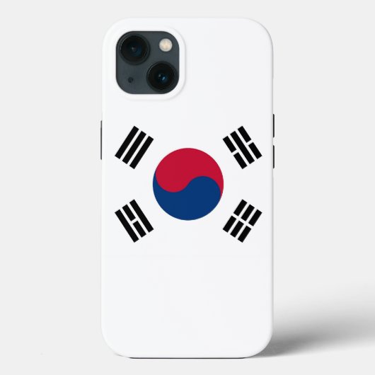 Patriottische Apple Hoesje-Mate, vlag Zuid-Korea Case-Mate iPhone Case (Achterkant)