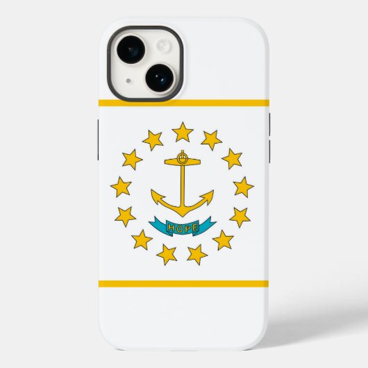 Patriottische Apple iPhone 14 Hoesje-Mate, Rhode I Case-Mate iPhone Case (Achterkant)