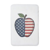 Patriottische Apple Vintage Gravure Vector Design_ Badmat (Voorkant Verticaal)