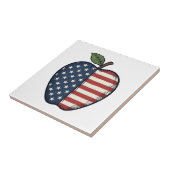 Patriottische Apple Vintage Gravure Vector Design_ Tegeltje (Zijkant)