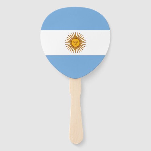 Patriottische Argentijnse vlag Handwaaier (Voorkant)
