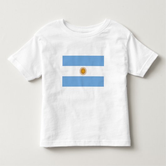Patriottische Argentijnse vlag Kinder Shirts (Voorkant)