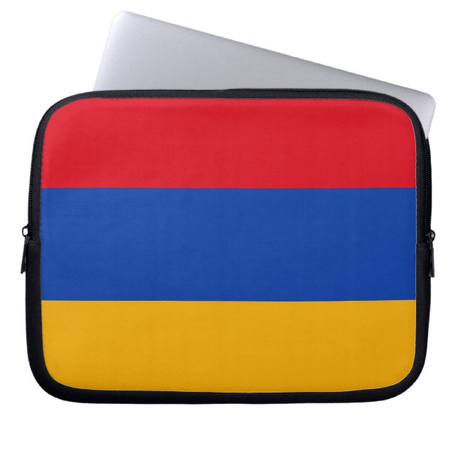 Patriottische Armeense vlag Laptop Sleeve (Voorkant)