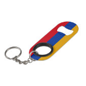 Patriottische Armeense vlag Mini Flessenopener (Voorkant Gekanteld)