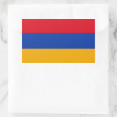 Patriottische Armeense vlag Rechthoekige Sticker (Tas)