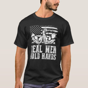 Patriottische Armworstelaar Armworstelen Echte M T-shirt