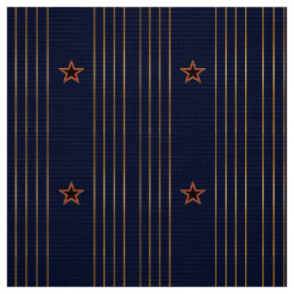 Patriottische Art Deco - Gouden Strepen Rode Ster Stof
