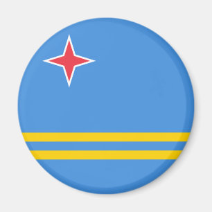 Patriottische Arubaanse vlag Magneet