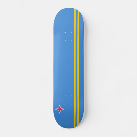 Patriottische Arubaanse vlag Skateboard (Voorkant)
