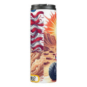 Patriottische ATV: Freedom Ride-avontuur Thermosbeker (Achterkant)