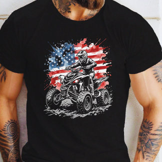 Patriottische ATV Quad Rijder T-shirt