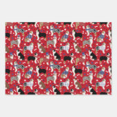 Patriottische Australian Shepherd / Aussie Dog Inpakpapier Vel (Voorkant 3)