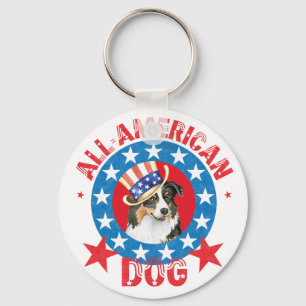 Patriottische Australiër Shepherd Sleutelhanger
