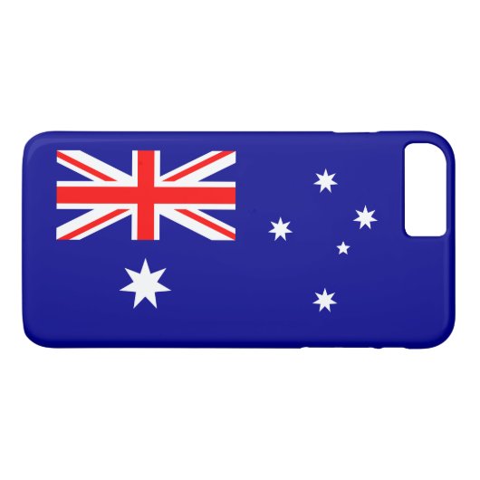 Patriottische Australische vlag Case-Mate iPhone Case (Achterkant (Horizontaal))