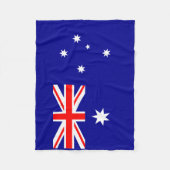 Patriottische Australische vlag Fleece Deken (Voorkant)