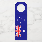 Patriottische Australische vlag Flessenhanger (Achterkant)