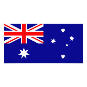 Patriottische Australische vlag Foto Afdruk